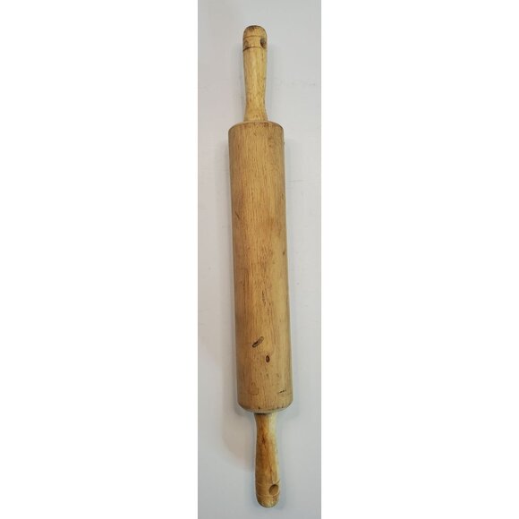 Wooden Rolling Pin 10" Press Area Wood Kitchen Tool - Picture 4 of 5